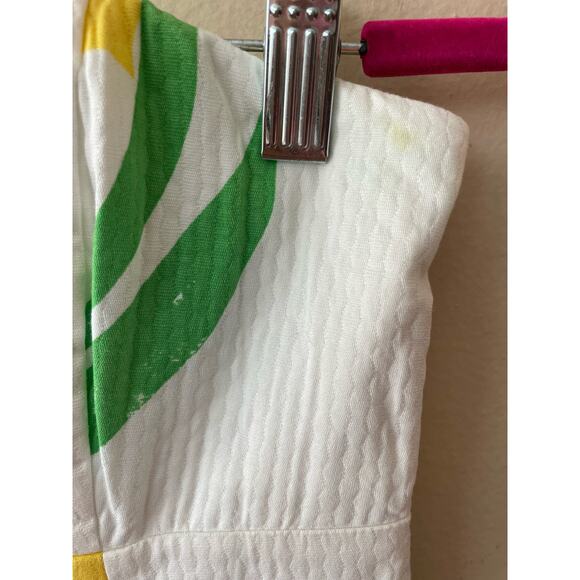 Lilly Pulitzer Pink Label Strapless White Yellow Floral Mini Dress Size 2 - Picture 3 of 12